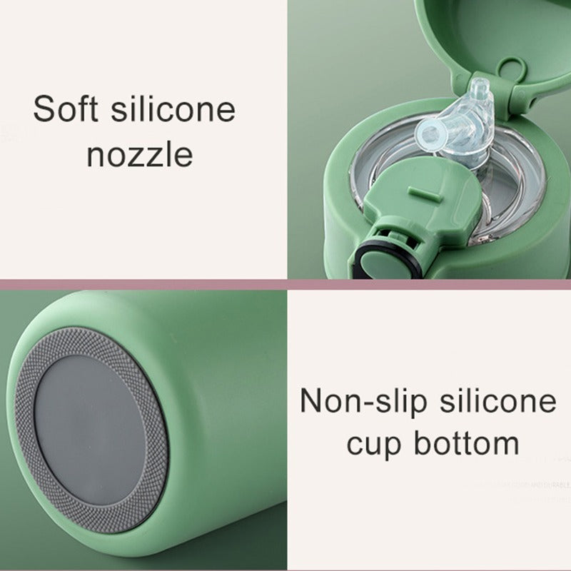 Stainless Steel Insulation Bottle With Straw